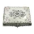 Caja de joyería elegante caja de joyas de metal caja de pulsera